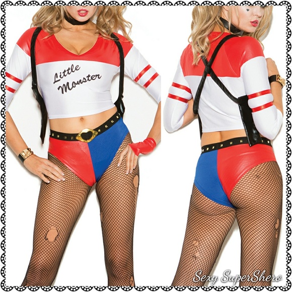 🆕Sexy Harley Quinn 7pc Halloween Costume - Picture 5 of 5